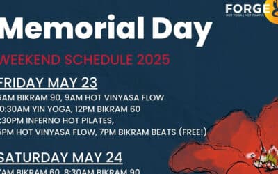 2025 Memorial Day Weekend Schedule at Forge