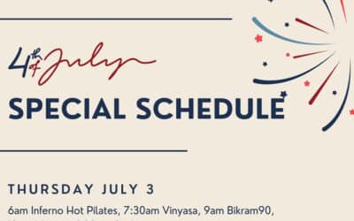 Fourth of July Weekend Modified Schedule