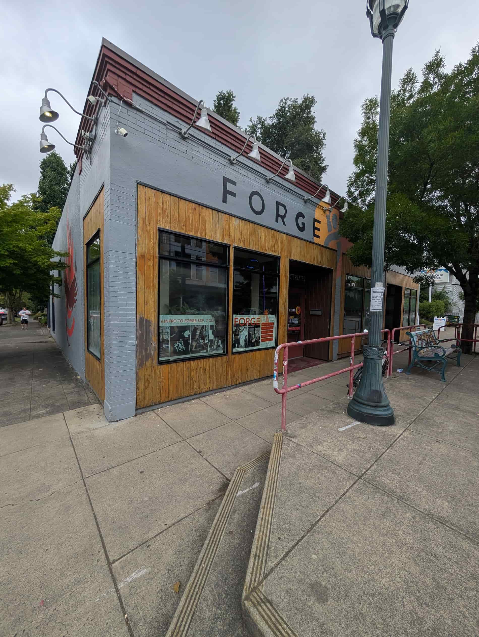 Forge Hot Yoga in Portland Building