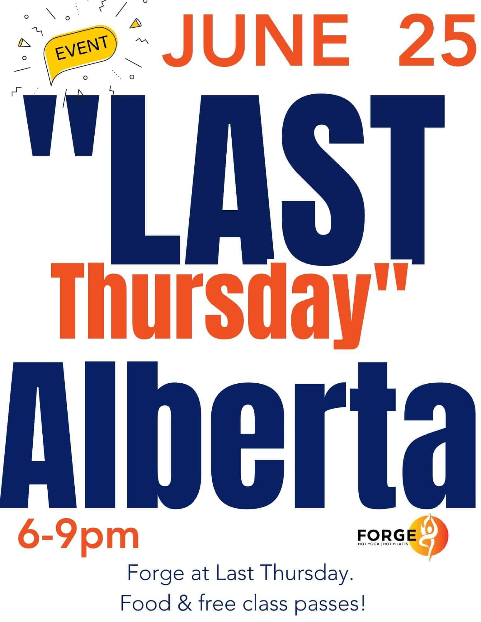 Last Thursday Flyer Forge Hot Yoga